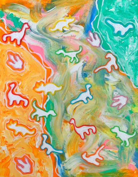 Silly Bandz - Valeria Lombana - Paintings & Prints, Abstract, Man