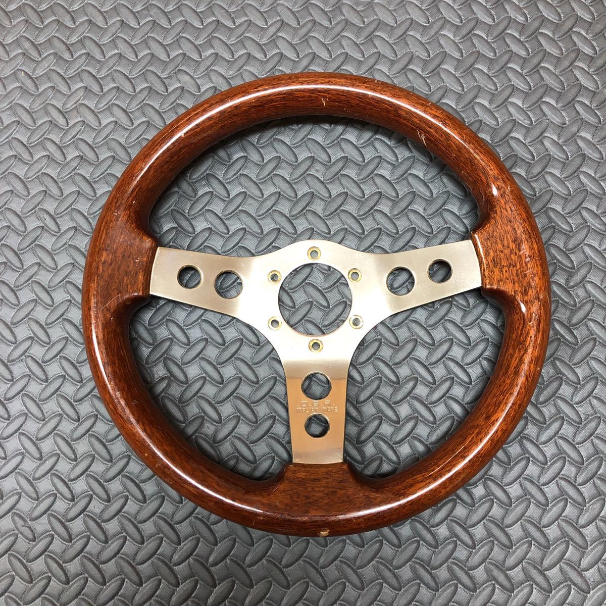 当時物 OBA ウッド -「obaハンドル」の落札相場・落札価格 直径約34cm