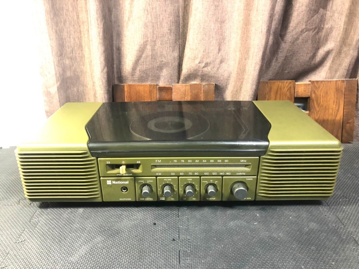 傷や汚れあり】National SF-157N ナショナル レコードプレーヤー 1975