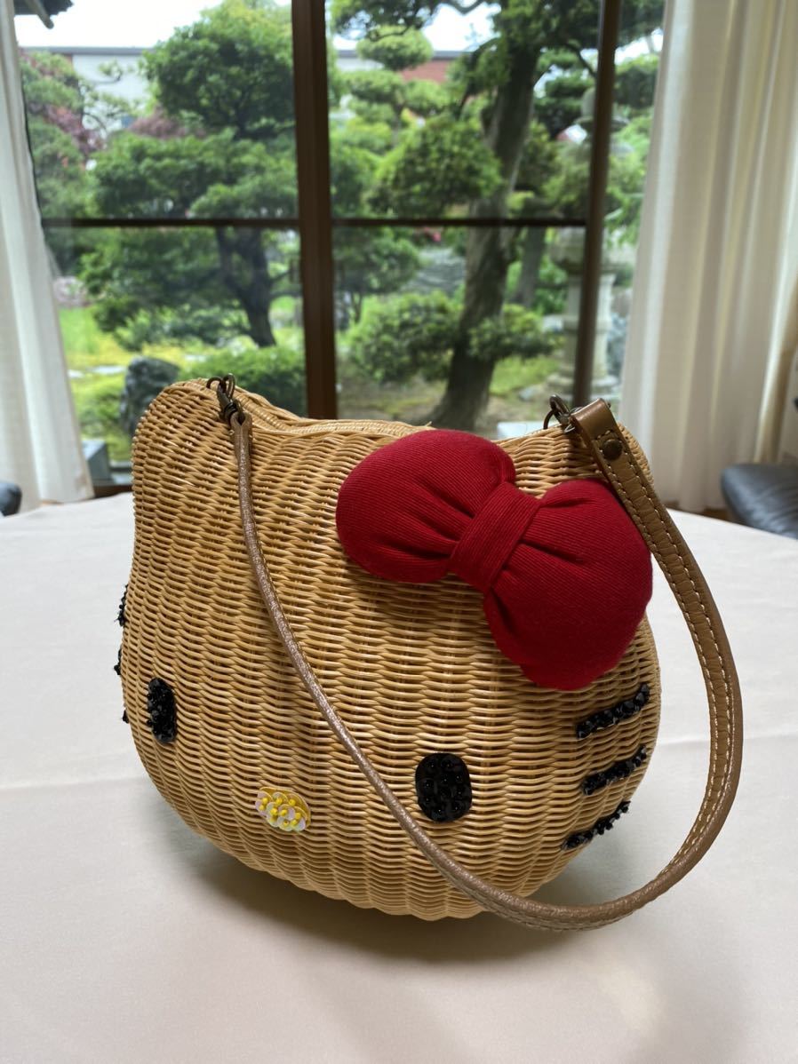 ニーナミュウ（Nina mew）大人気“Kittyフェイスカゴバッグ” かごバック