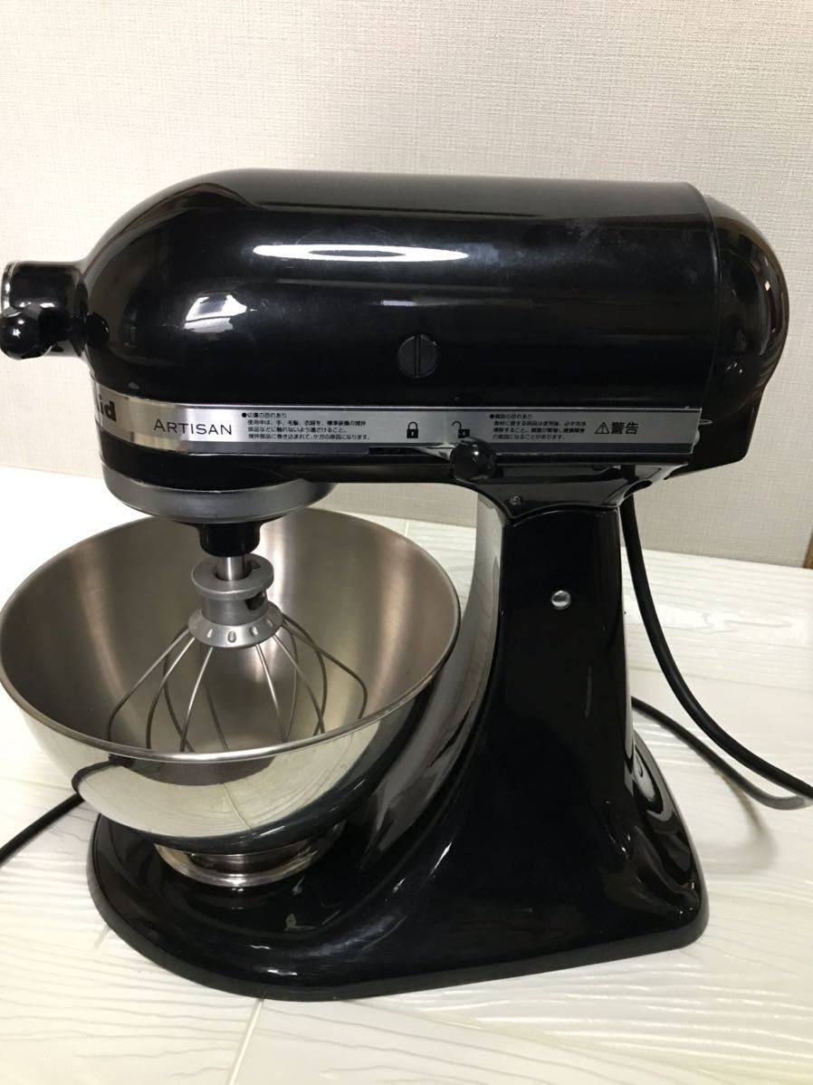 キッチンエイド スタンドミキサー KitchenAid 9KSM160FGOB 本体美品