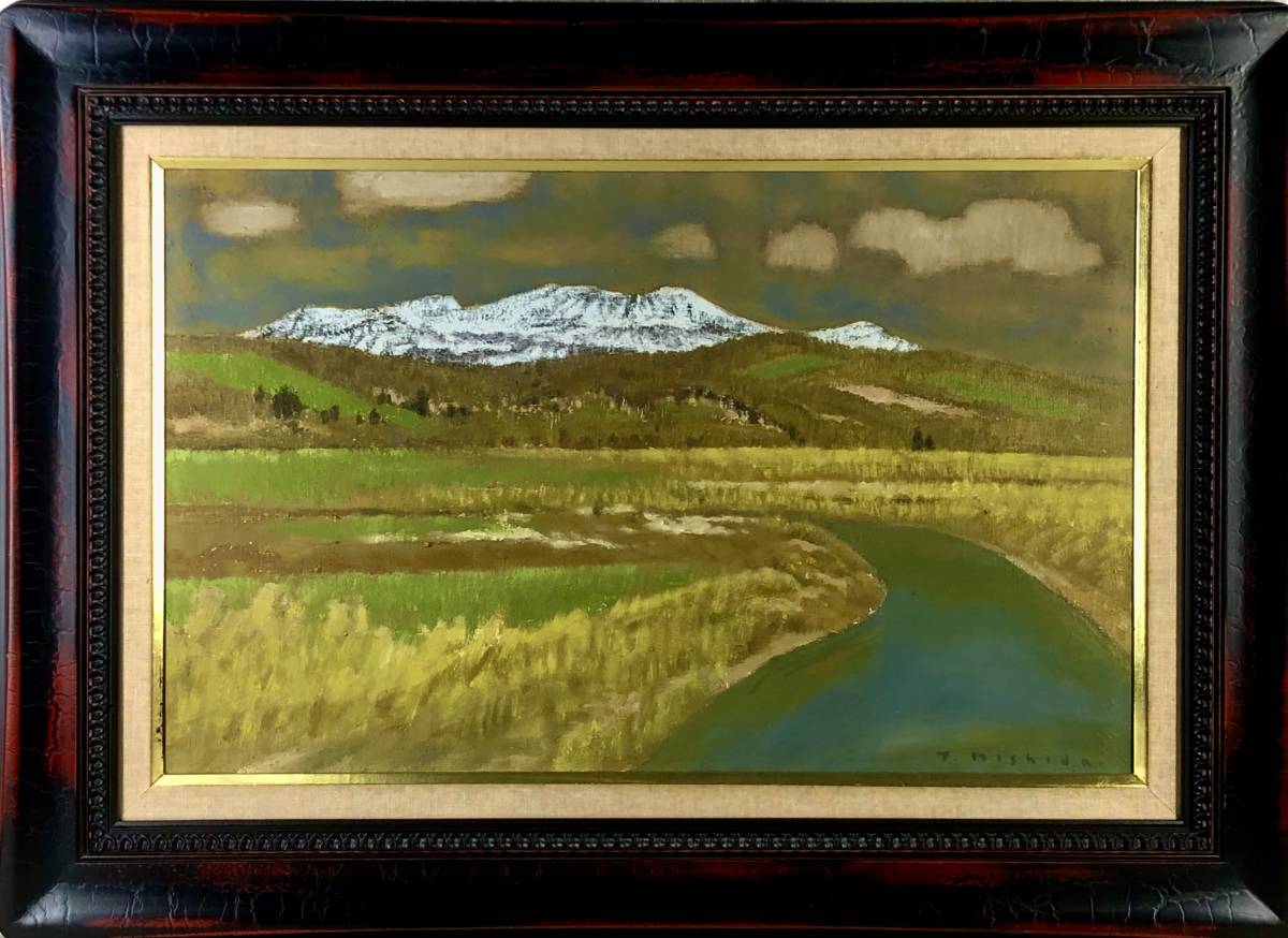 富士山の風景 油彩画【作品：西田義貞】 【公式通販】