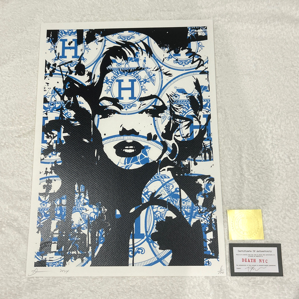 額込 世界限定100枚DEATH NYC アートポスター 現代アート 42 額込 世界