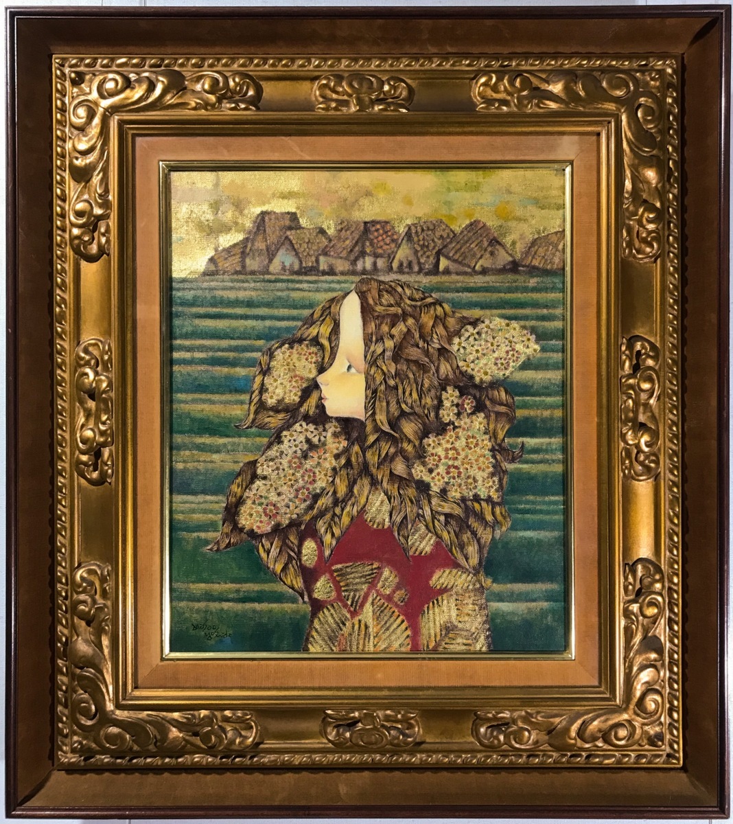 吉田正雄先生の油絵、アンティーク