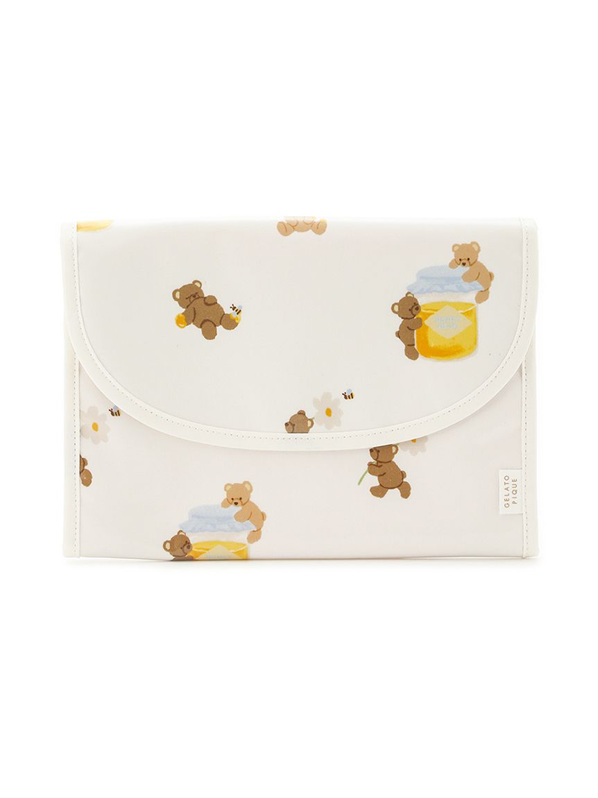 ハニーベア柄母子手帳ケースM(母子手帳ケース)｜ルームウェア