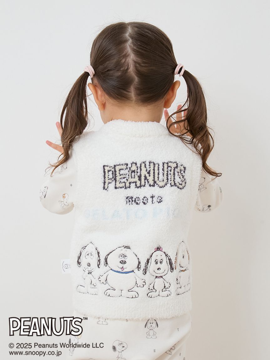 PEANUTS PUPPIES】【BABY】ベビモコベスト(ポンチョ・パーカ)｜ルーム