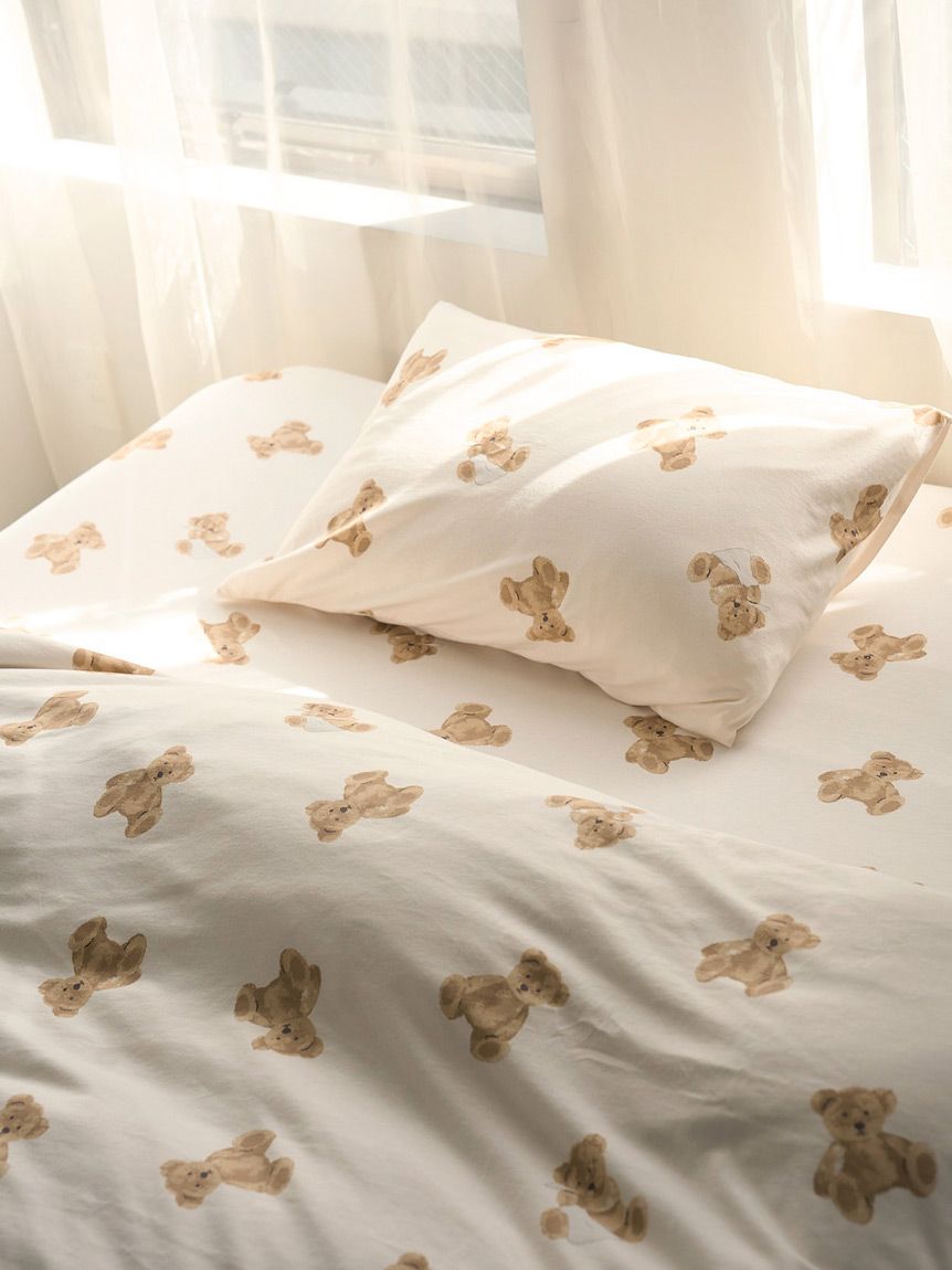 Sleep】ベア柄3点セット（シングル）(寝具セット)｜ルームウェア