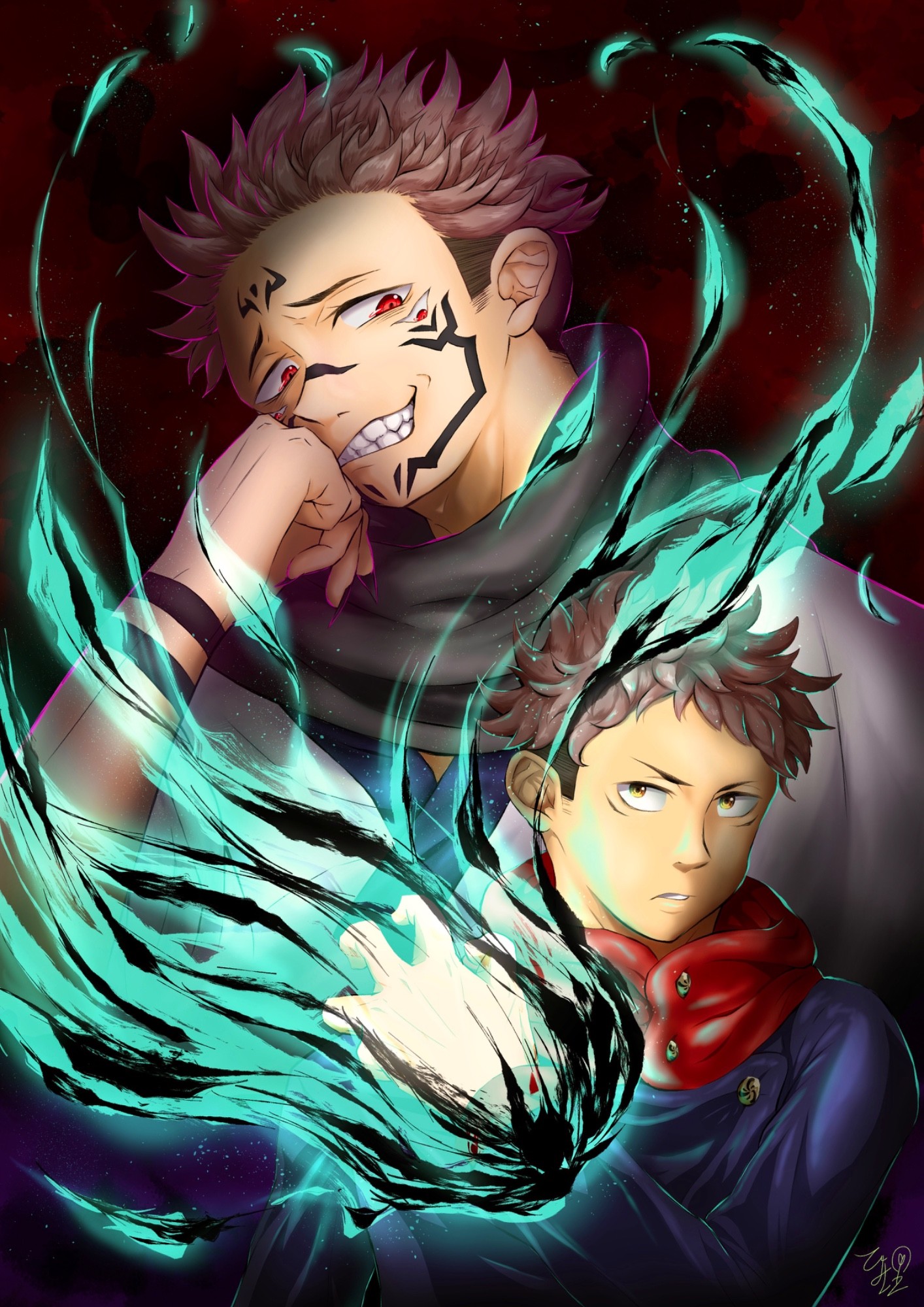 呪術廻戦」虎杖悠仁 両面宿儺 - GENSEKI