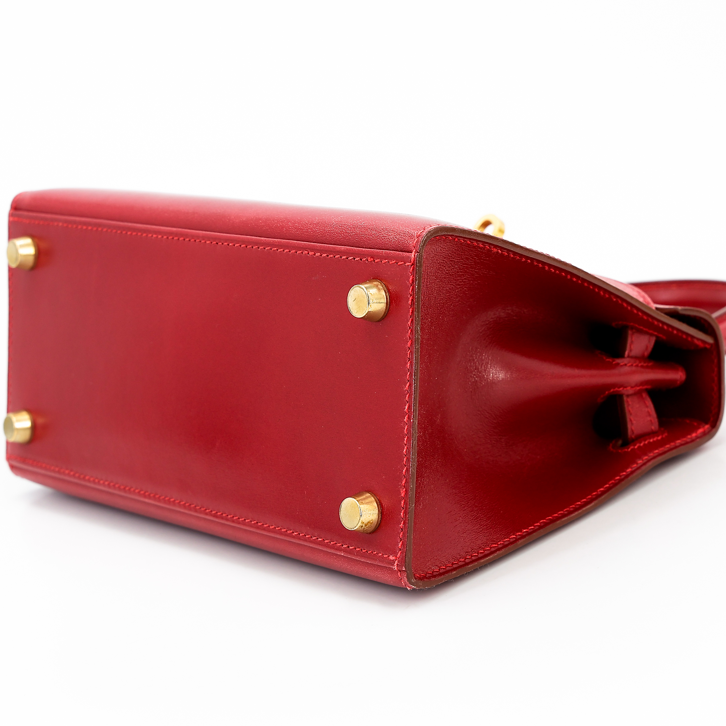 ランク A HERMÈS エルメス ミニケリー ルージュヴィフ (53) ボックス