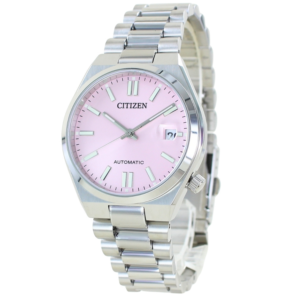 シチズン 自動巻き腕時計 TSUYOSA つよさ ピンクダイヤル ステンレス