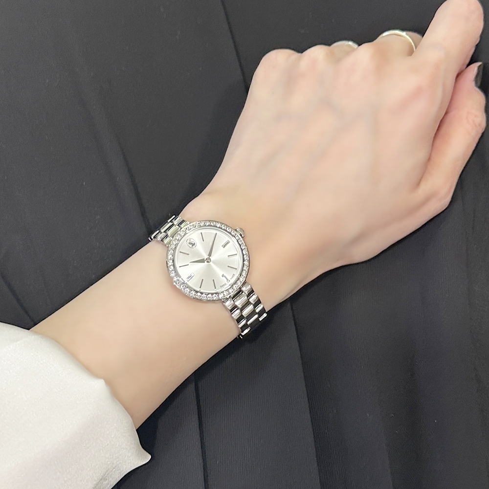 スワロフスキー 腕時計 レディース ギフトに最適 上品 シルバー