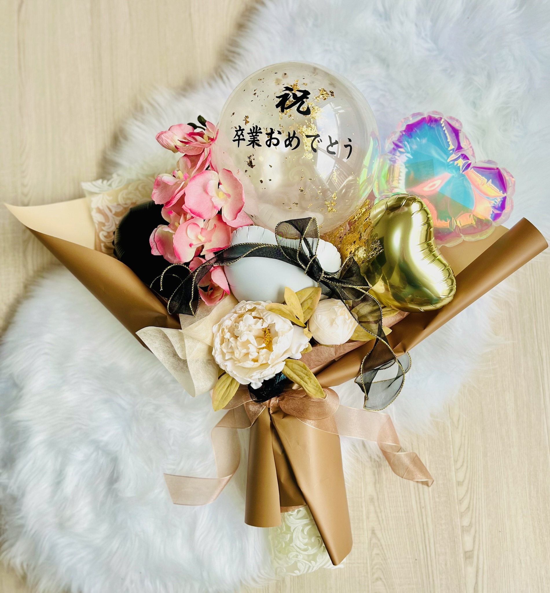 卒業式ブーケ 卒業式 誕生日 花束ブーケ 母の日 発表会 バルーンギフト