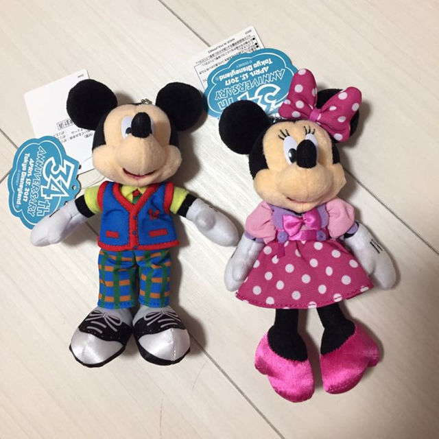 ディズニーランド 34周年 トゥーンタウン ミニーぬいばの通販 by