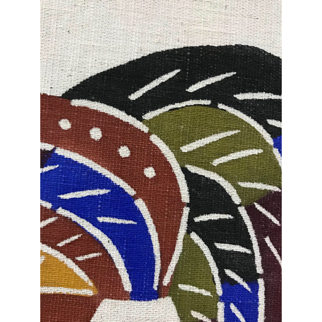 柚木沙弥郎 鶏 染絵 型絵染 型染 民芸 タペストリー テキスタイル