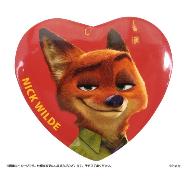 Disney - キデイランド ズートピア ニック ノベルティ 缶バッジ 缶