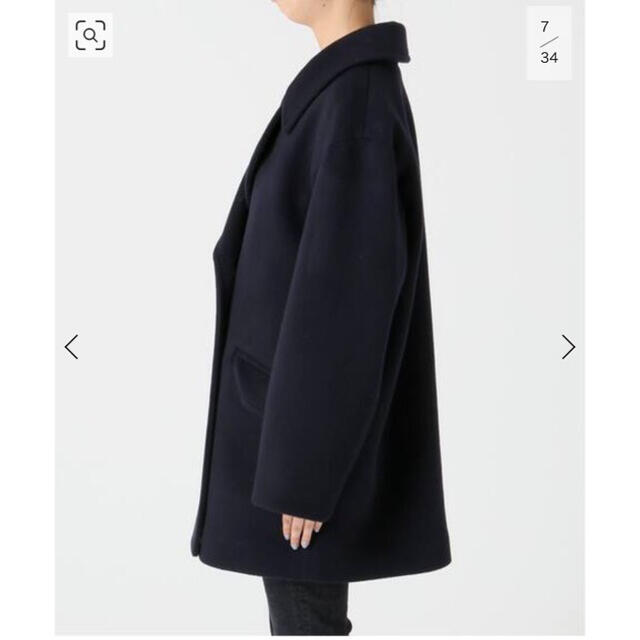 Spick & Span - テーラードカラーショートコート38サイズ ☆ネイビー