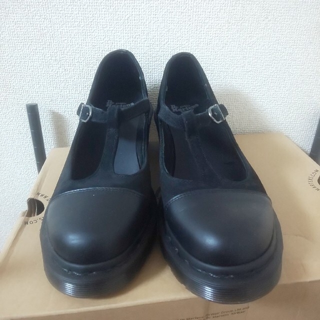Dr.Martens - ドクターマーチン Tストラップシューズ uk6 黒 ブラック
