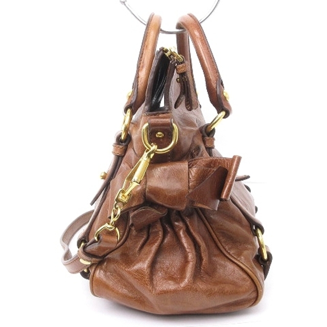 MIU MIU - ミュウミュウ ショルダーバッグ ハンド 2WAY 牛革 レザー