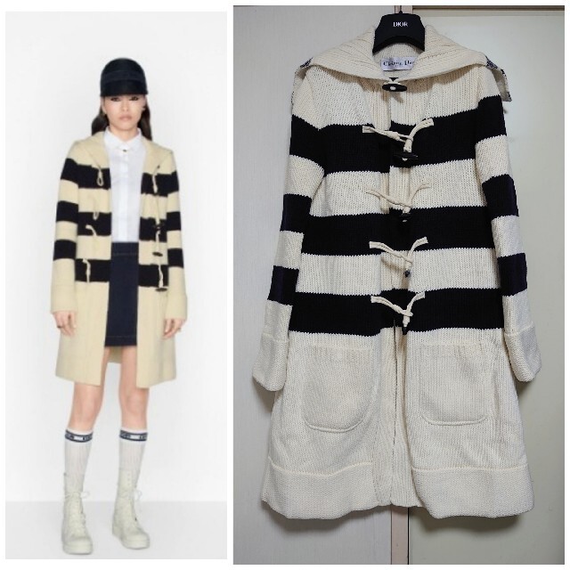 Christian Dior - Christian Dior 2021aw セーラーカラー ニットコート