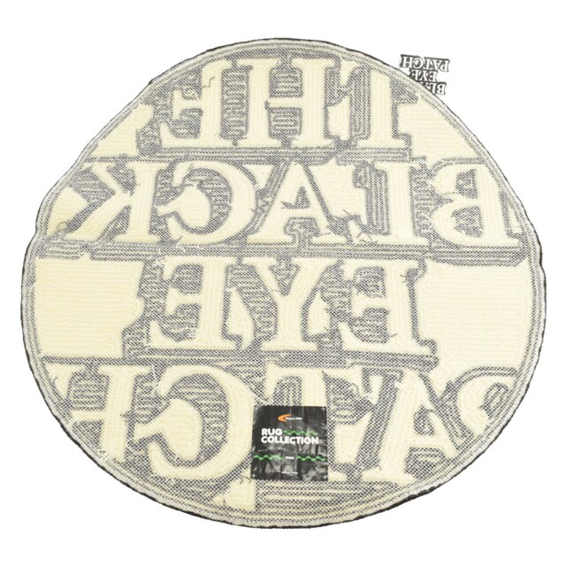 THE BLACK EYE PATCH ブラックアイパッチ LOGO RUG by Garelly 1950