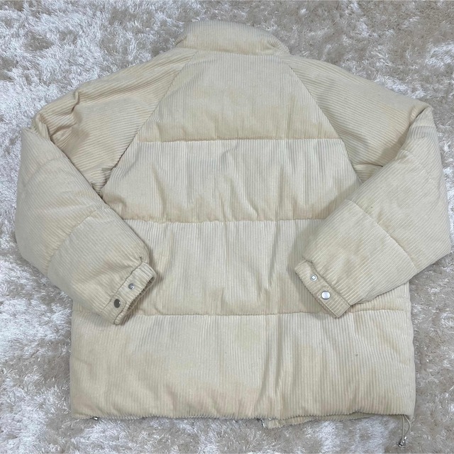 ZARA - ZARA コーデュロイ パフジャケット ダウンジャケット ベージュ