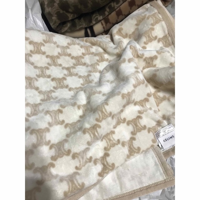 CELINE セリーヌシール織綿毛布 CELINE - セリーヌ シール織 綿毛布の