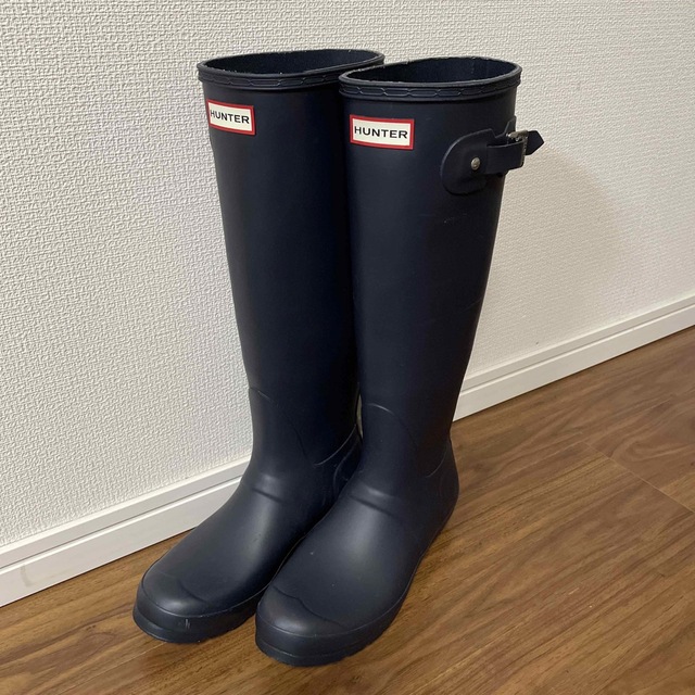 HUNTER - 超美品 ハンター レインブーツ ネイビー 25〜25.5㎝の通販 by