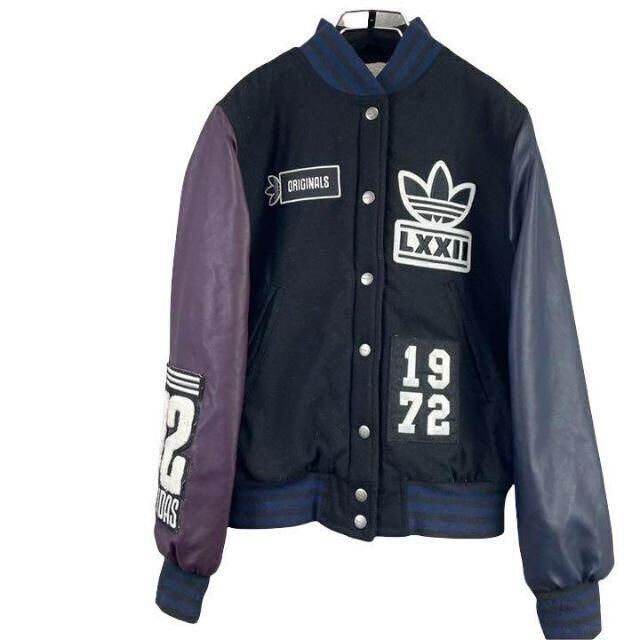 adidas - adidas originals ボンバージャケット スタジャン ビッグロゴ