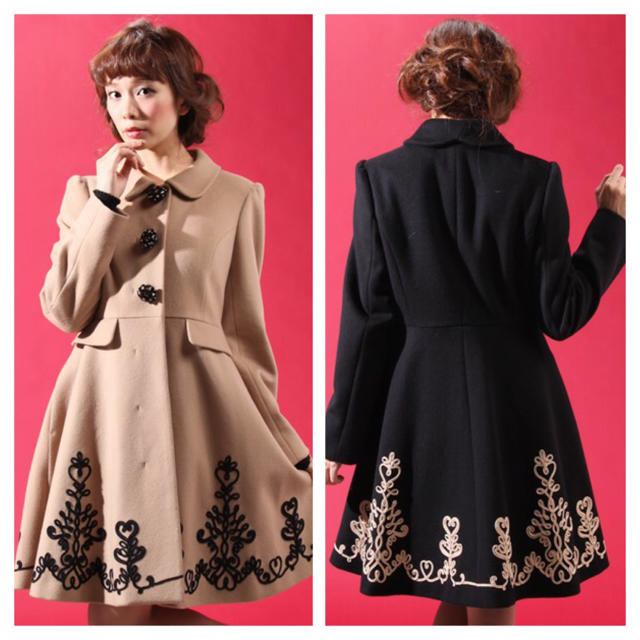 DOLLY GIRL BY ANNA SUI - コードエンブロイダリーコート 美品の通販