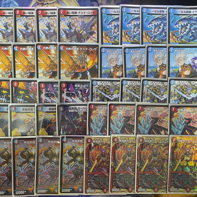 デュエマ 赤青テスタロッサ ワンショット デッキ (新品スリーブ付き)の