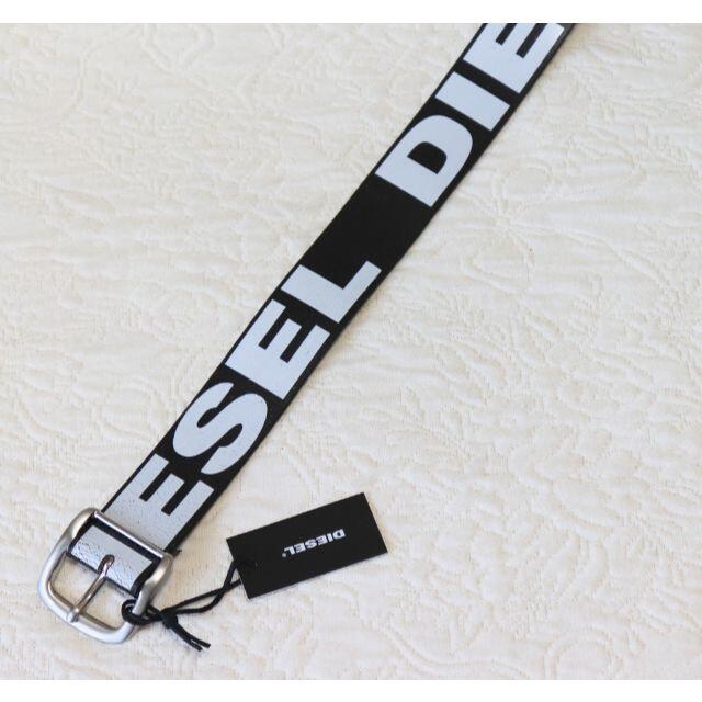 DIESEL - 新品 【ディーゼル】ヴィンテージ加工 レザーベルト 黒W90