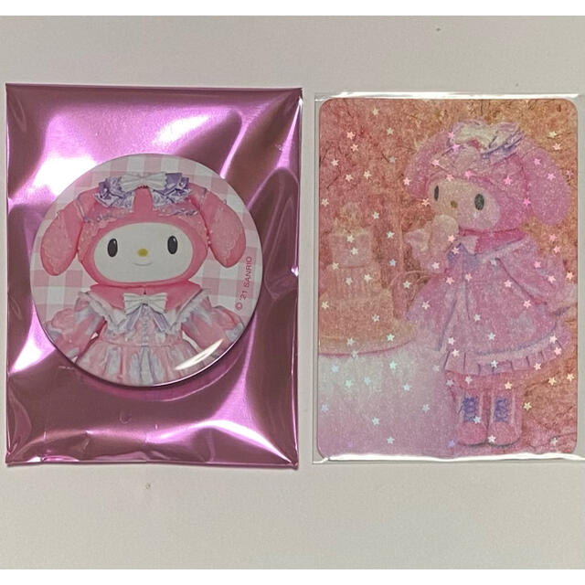 サンリオ - マイメロ 缶バッジ シークレット カード レア 2点セットの