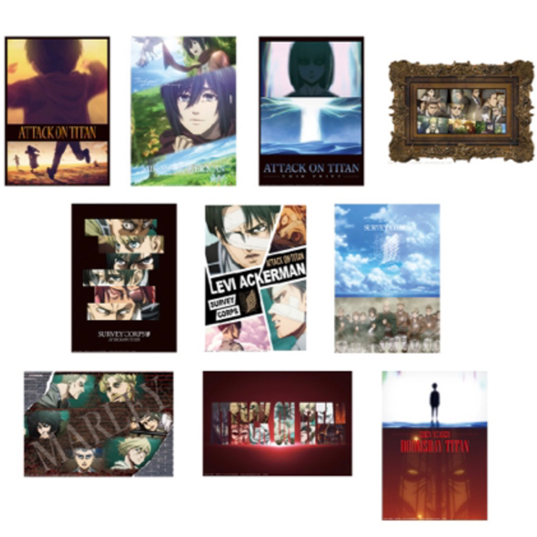 新品 一番くじ 進撃の巨人 〜地鳴らし〜 H賞クリアポスター エレン 2枚