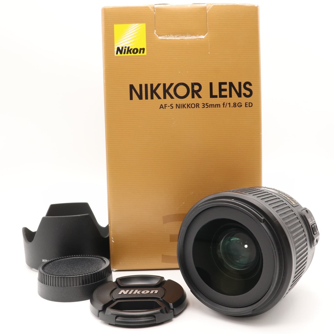 人気の単焦点◎Nikon 35mm F1.8G☆美しいボケ味！ポーチ・フード付