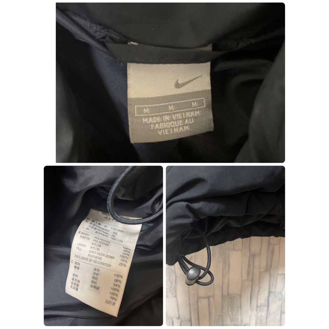 NIKE - ナイキ ダウンジャケット デカロゴ 刺繍ロゴ スウッシュ 00s