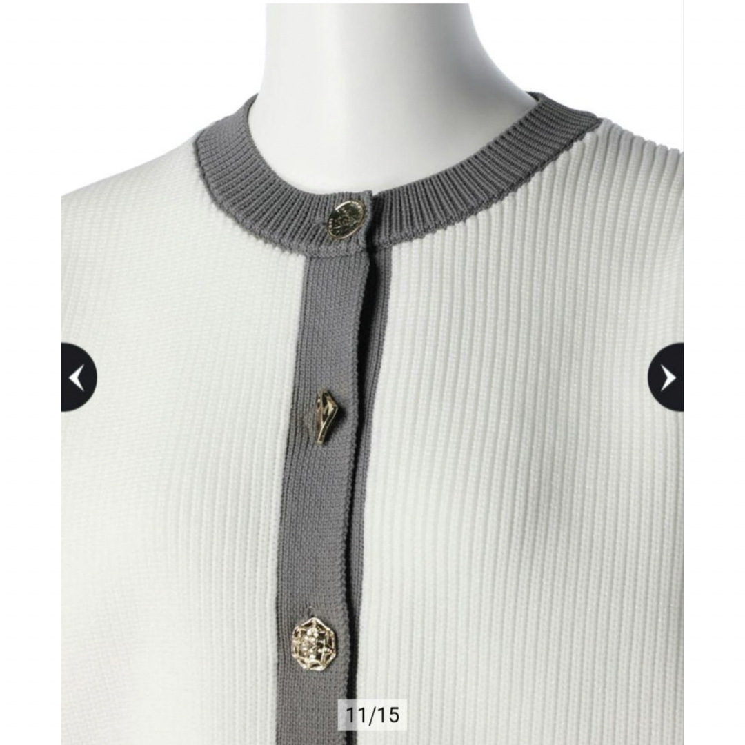 JUSGLITTY - JUSGLITTY シャイニーマルチボタンカーディガンの通販 by