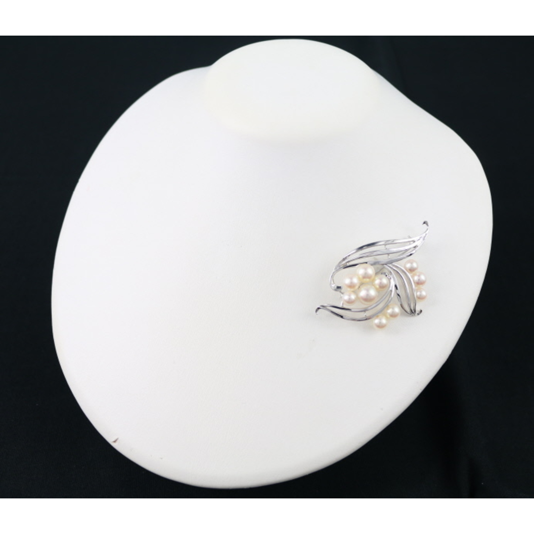 MIKIMOTO - ミキモト ブローチ パール 真珠 5.6-7.8mm フラワー リーフ