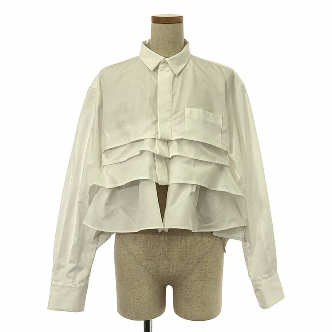 sacai - 【美品】 sacai / サカイ | Cotton Poplin Shirt フリルシャツ