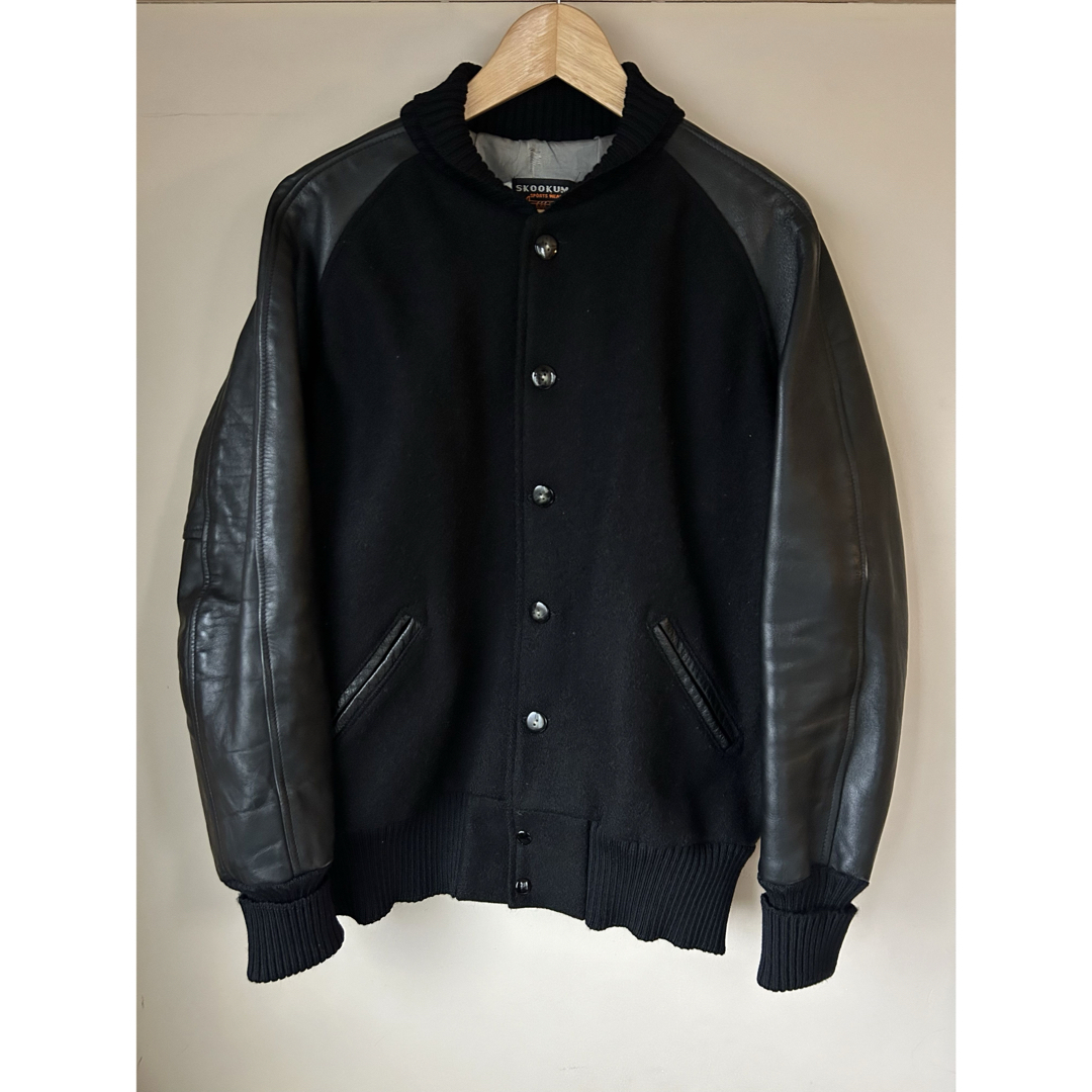 SKOOKUM スタジャン ブラック 100% ヴァージンウール 38 【公式通販】