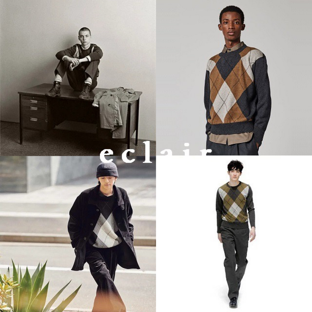 MARGARET HOWELL - マーガレットハウエル メリノカシミヤ アーガイル柄