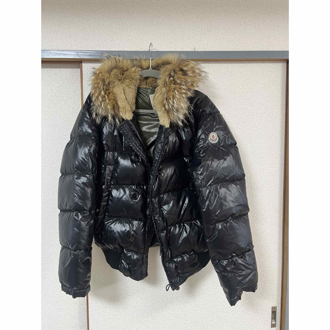 MONCLER - 確実正規品 美品 モンクレール ブルガリ シャイニーブラック
