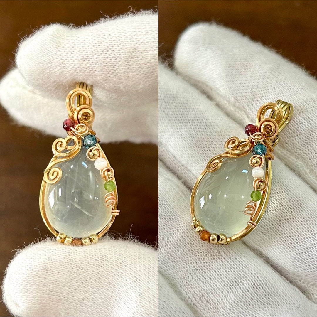 ハルページ☆リクエスト3点 ワイヤーラッピング アート ジュエリー Gon