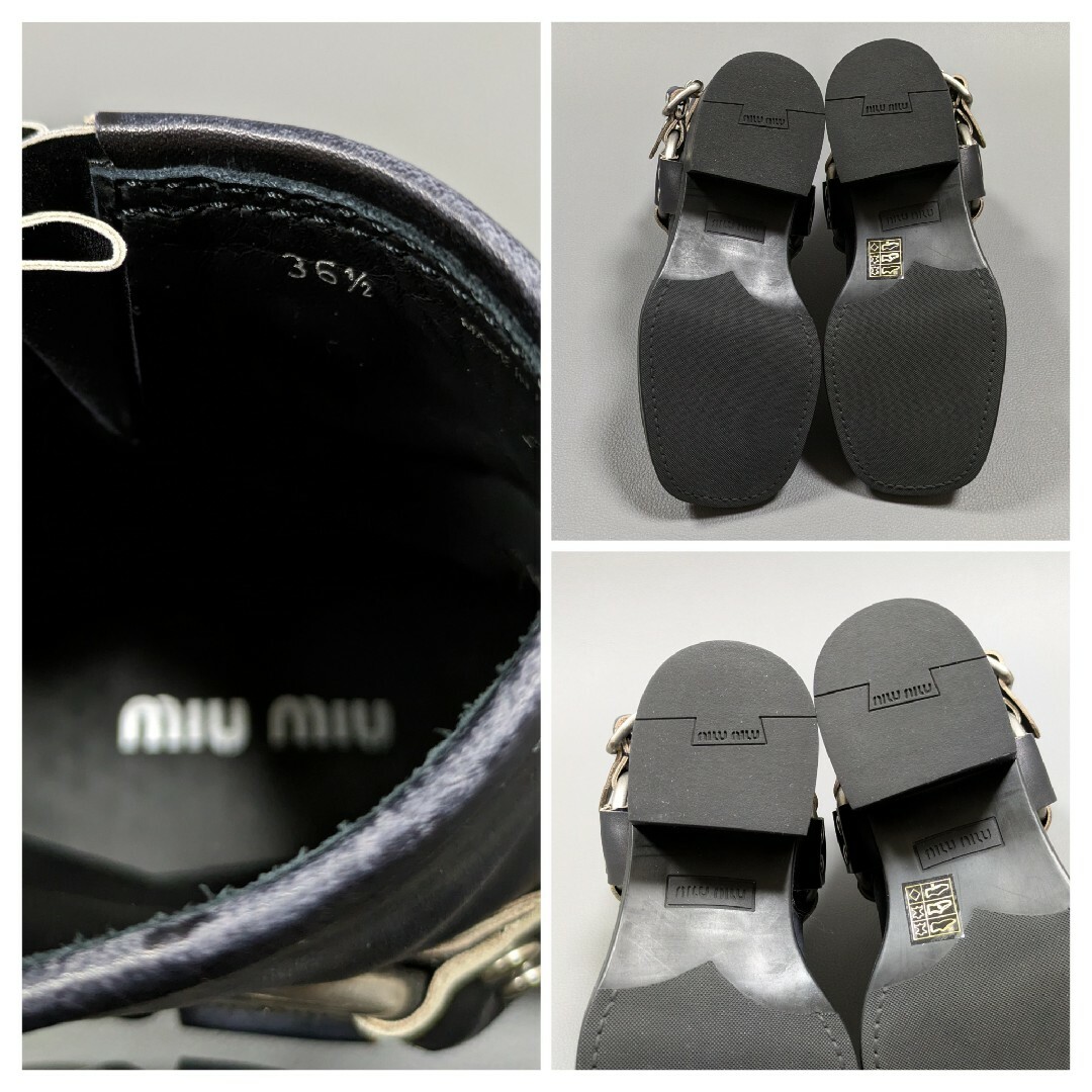 MIU MIU - MIUMIU ミュウミュウ ヴィンテージレザー加工 ショート