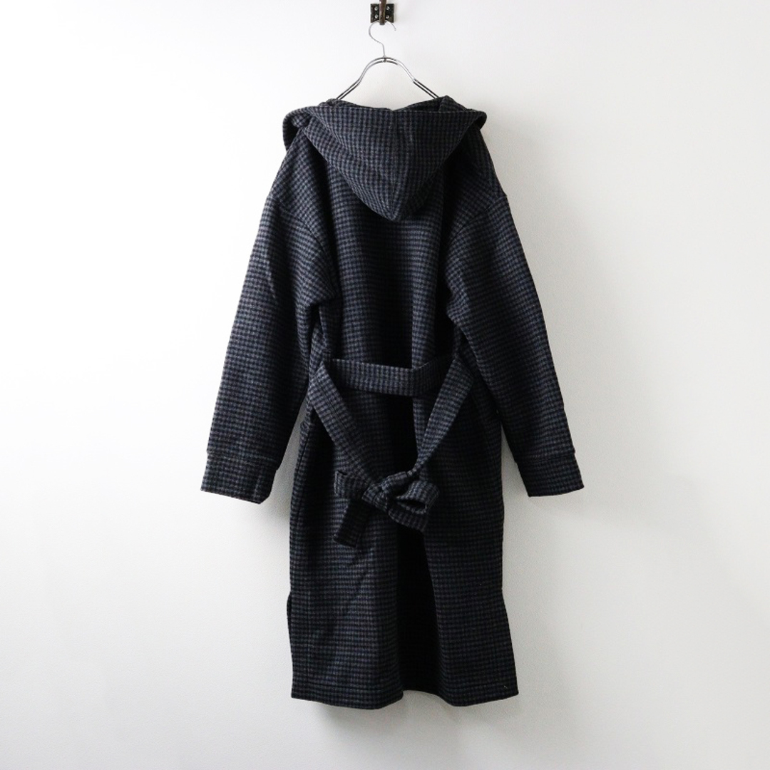 美品 エイトン ATON エアーダブルメルトン ウールローブコート 02