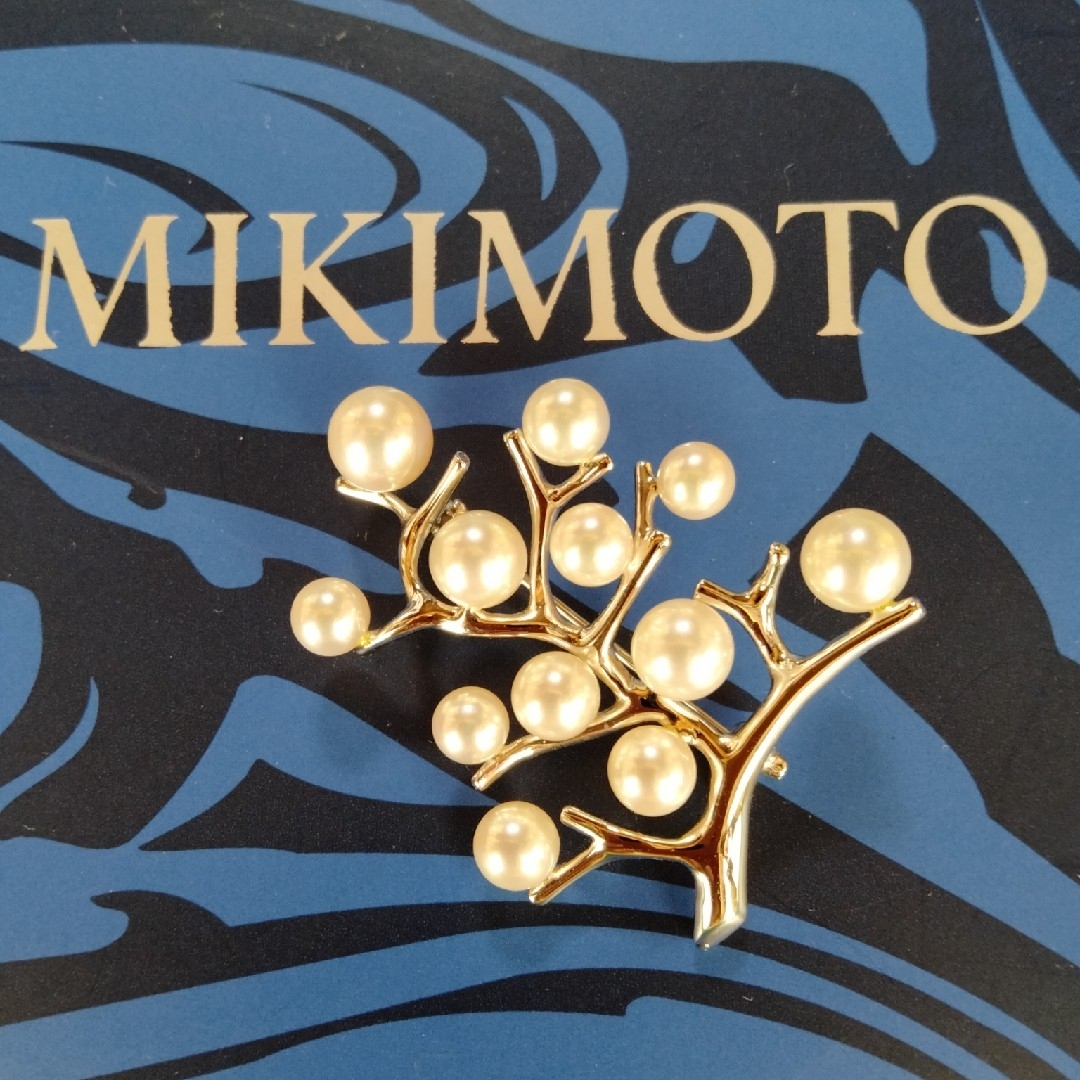 極美品✨ミキモト 幸福の木 シルバー ラージサイズ ブローチ SV