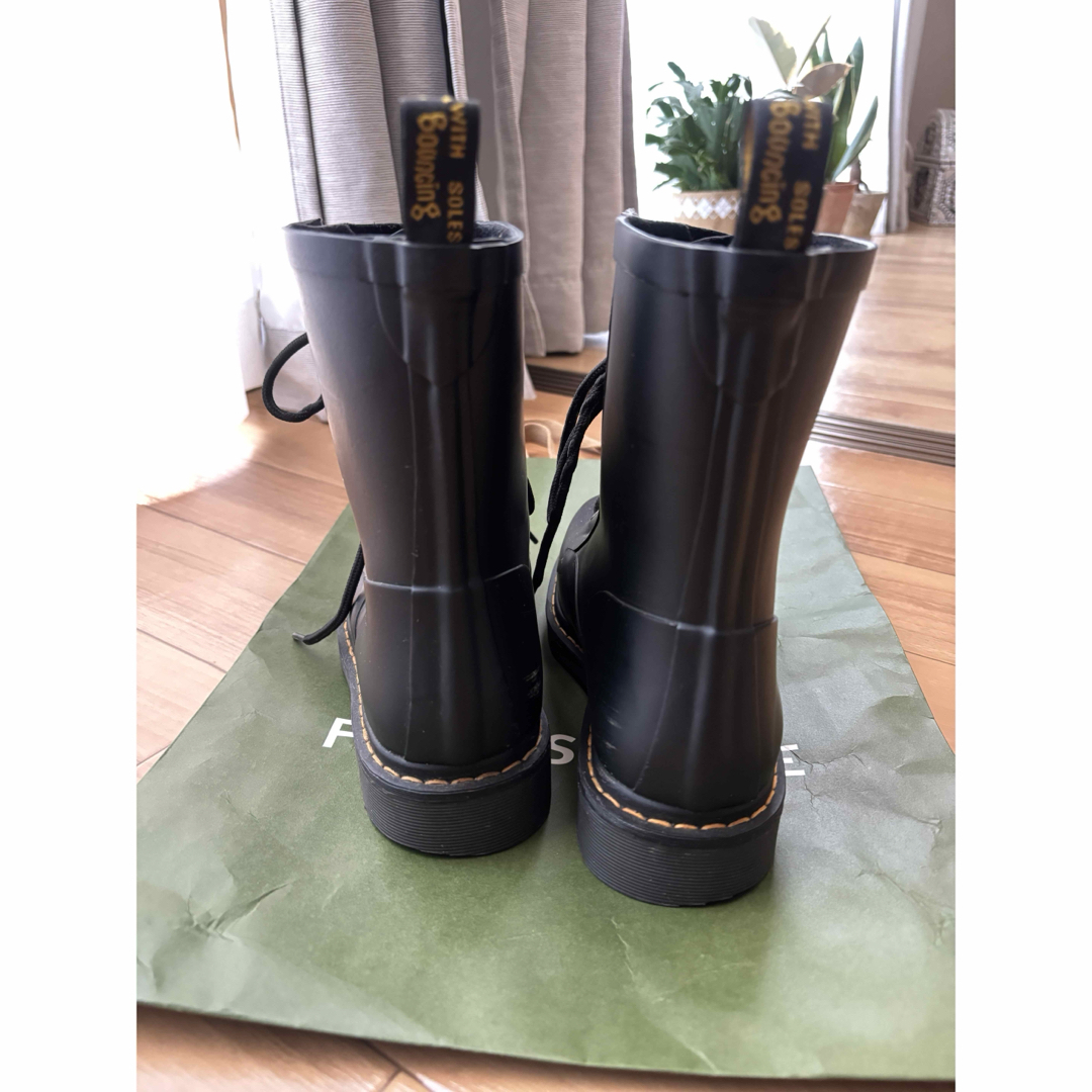 Dr.Martens - Dr.Martens 8ホール レインブーツ ラバー ブラック 24cm