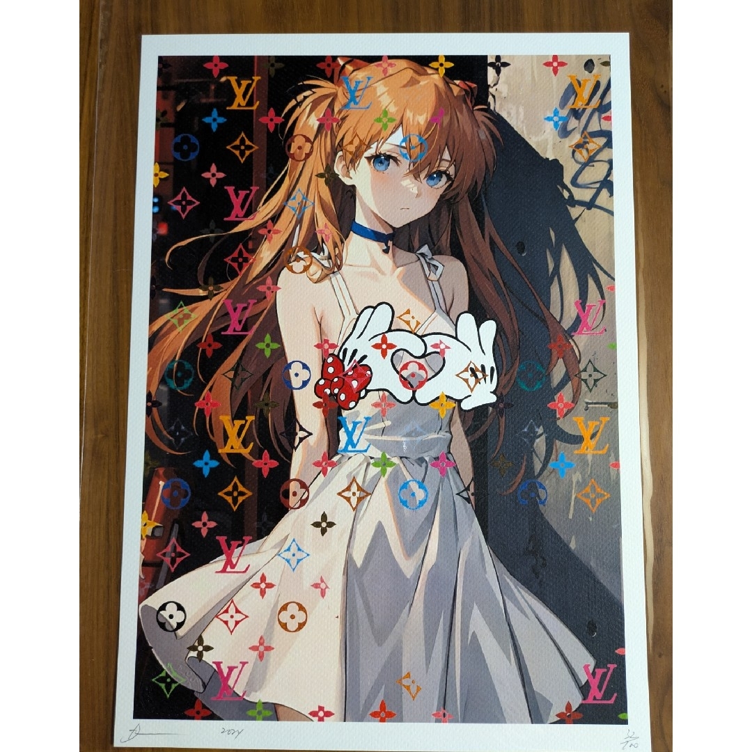 エヴァンゲリオン アスカ アートプリント エヴァンゲリオン アスカ