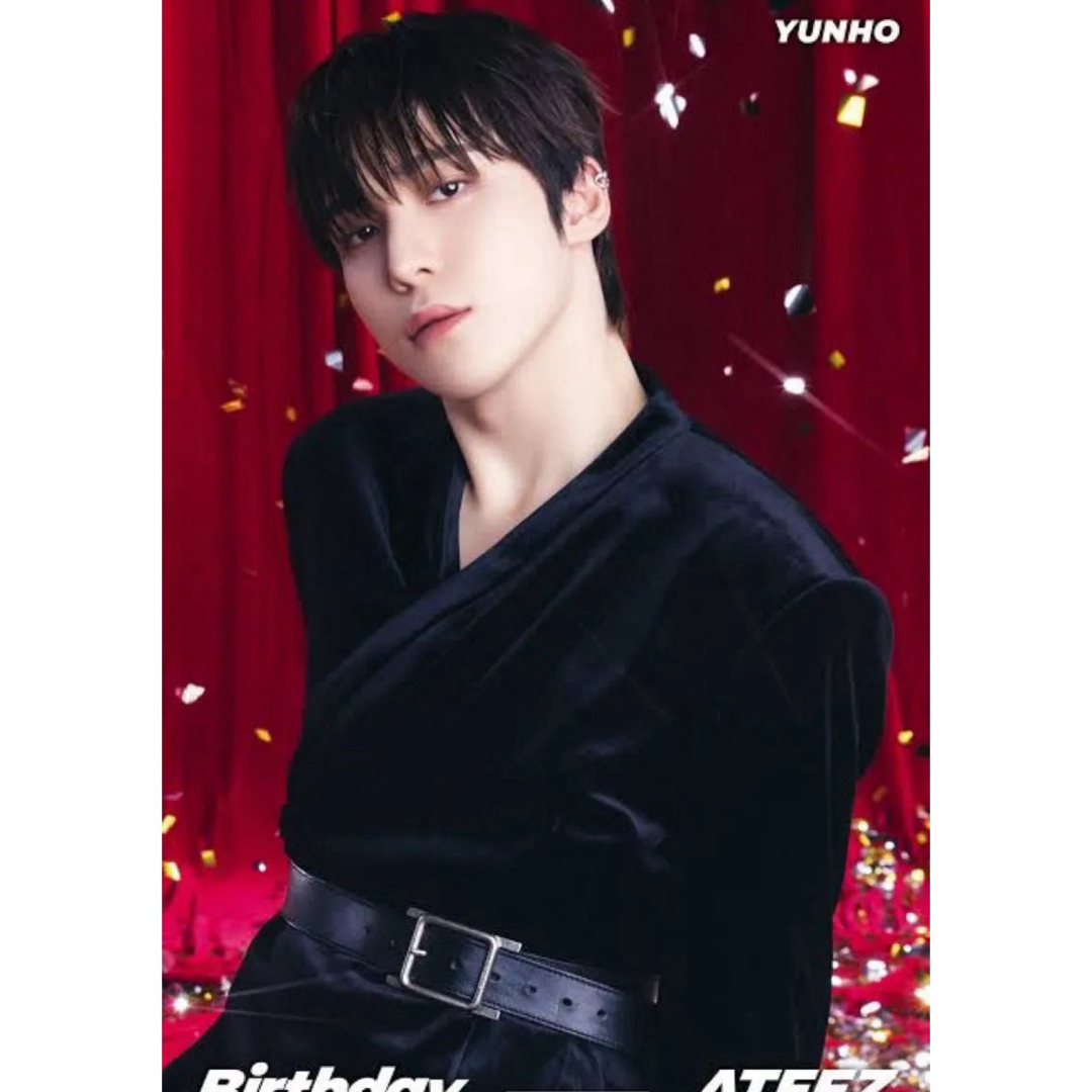 ATEEZ ユノ サイン入りポラロイド チェキ