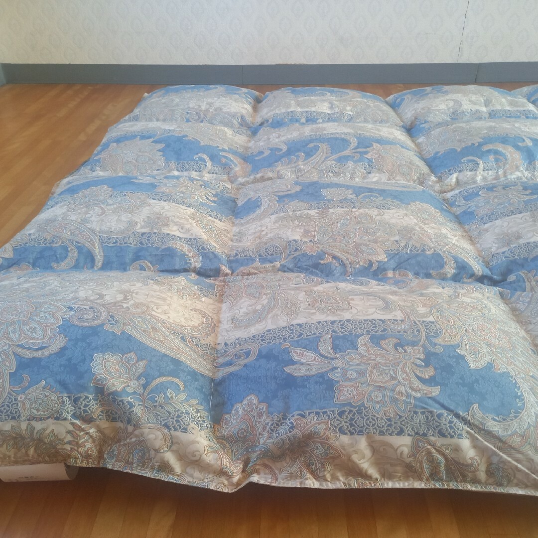 羽毛布団 増量 SDGs リフレッシュ羽毛 高密度生地 清潔 安心 日本製B