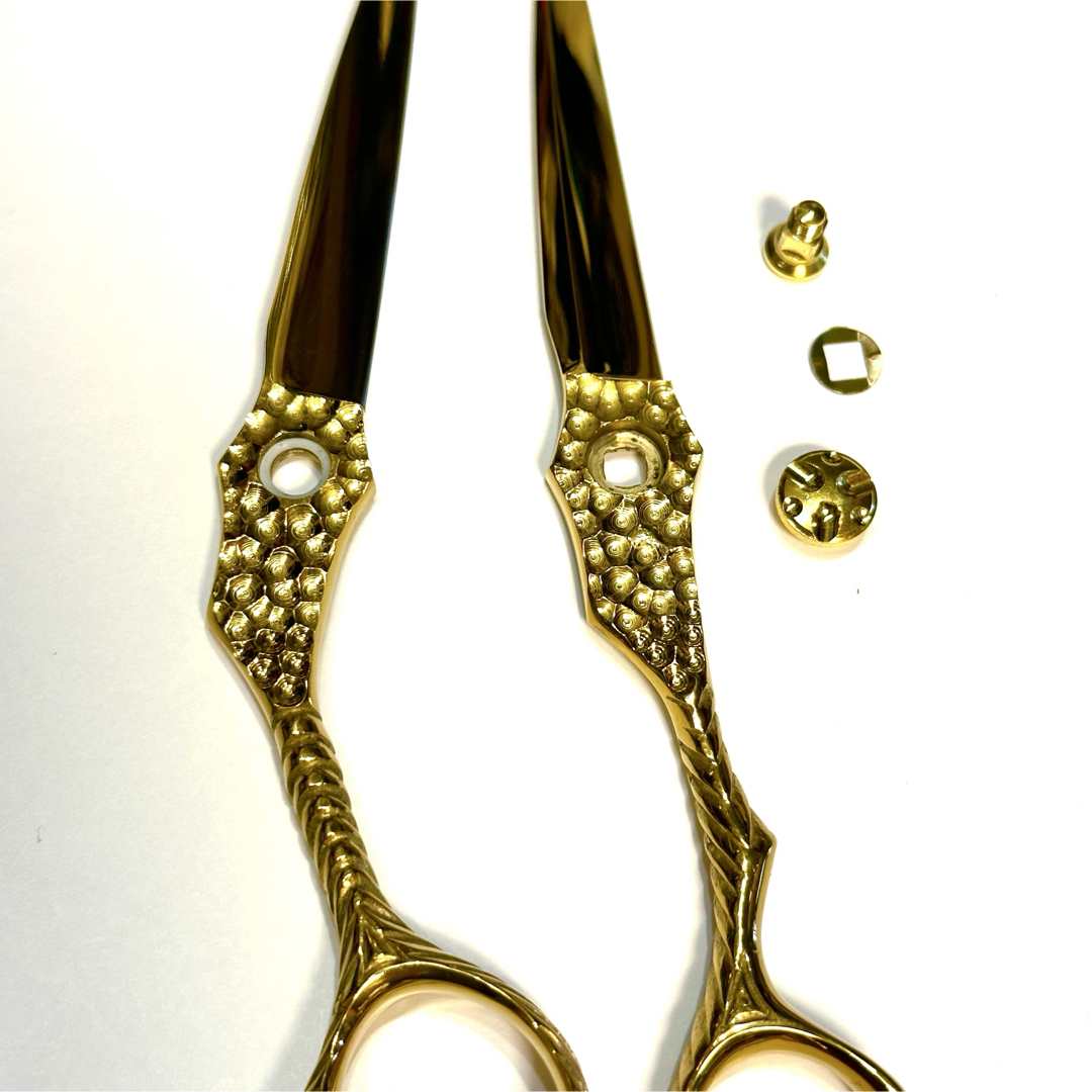 S34 6インチ カットシザー 槌目加工 理容 美容 鋏 シザー 【公式通販】